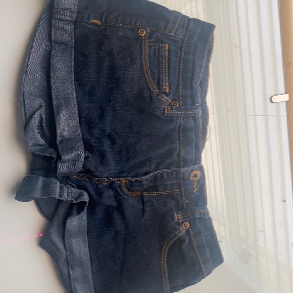 Dark blue jean shorts